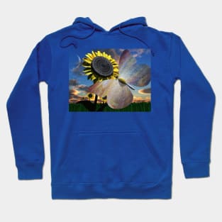 Butterfly on sunflower Hoodie